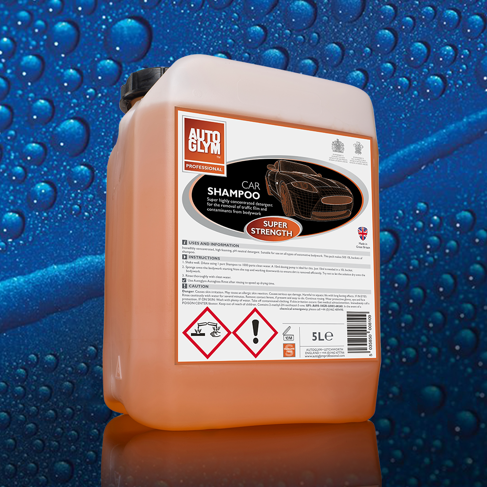 Autoglym Professional Car Shampoo Super Strength 5 Litre | 1000:1 Dilution Ratio
