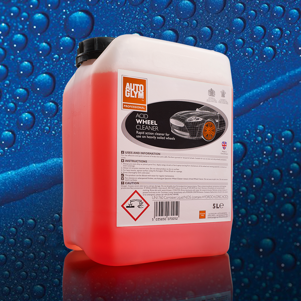 Autoglym Professional Acid Wheel Cleaner 5 Litre | Concentrated Wheel Acid 5L
