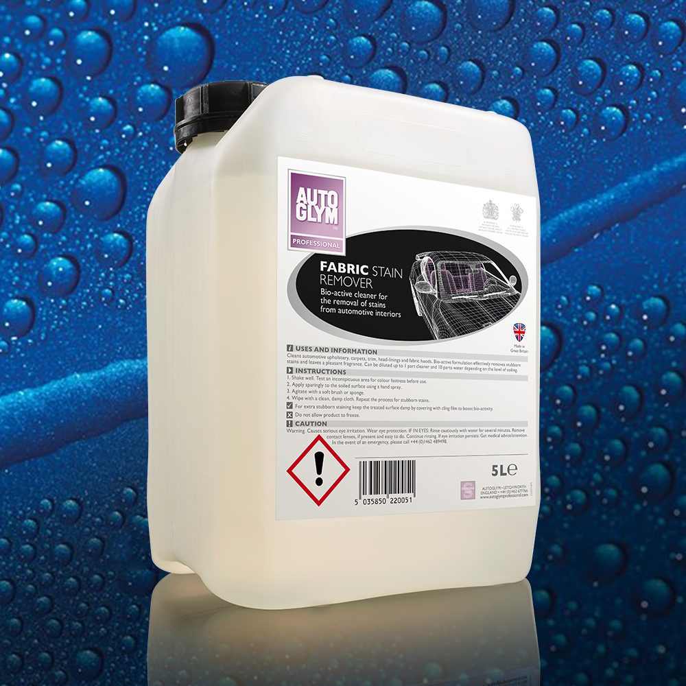 Autoglym Professional Fabric Stain Remover 5 Litre | Bio-Active Cleaner 5L